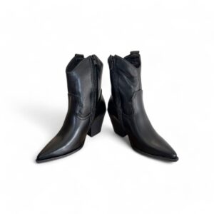Santiags femme bout pointu avec talon 7 cm, fermeture zippée, style authentique et confort assuré