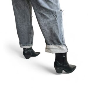 Santiags femme bout pointu avec talon 7 cm, fermeture zippée, style authentique et confort assuré