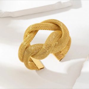 Bracelet doré en acier inoxydable