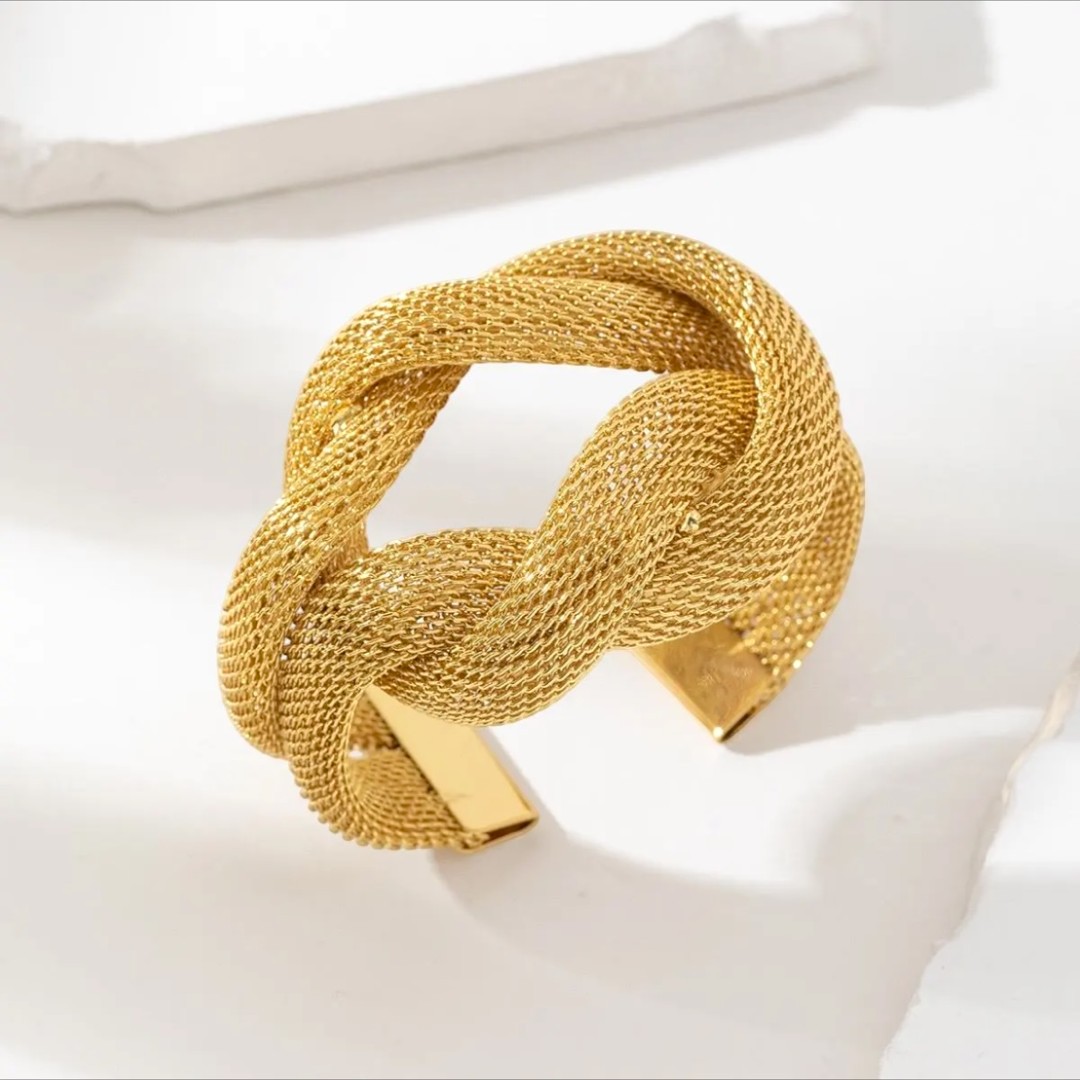 Bracelet doré en acier inoxydable